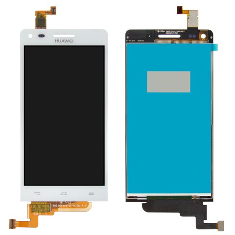 Дисплей для Huawei Ascend G6 U10, білий, без рамки