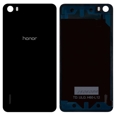 Задня панель корпуса для Huawei Honor 6 H60 L02, чорна, пластик