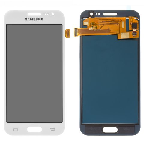 Дисплей для Samsung J200 Galaxy J2, белый, без регулировки яркости, без рамки, Сopy, TFT 