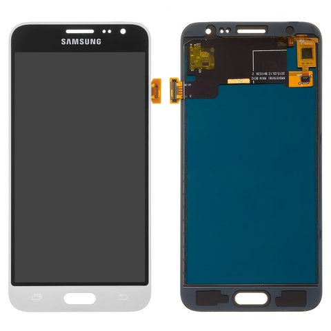 Дисплей для Samsung J320 Galaxy J3 2016 , білий, без регулювання яскравості, без рамки, Сopy, TFT 