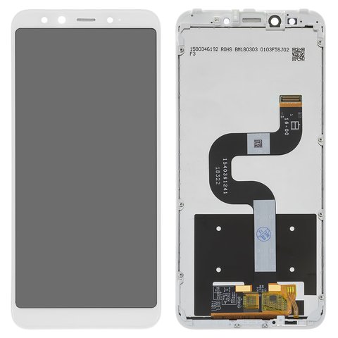 Дисплей для Xiaomi Mi 6X, Mi A2, білий, без рамки, Original PRC , M1804D2SG, M1804D2SI