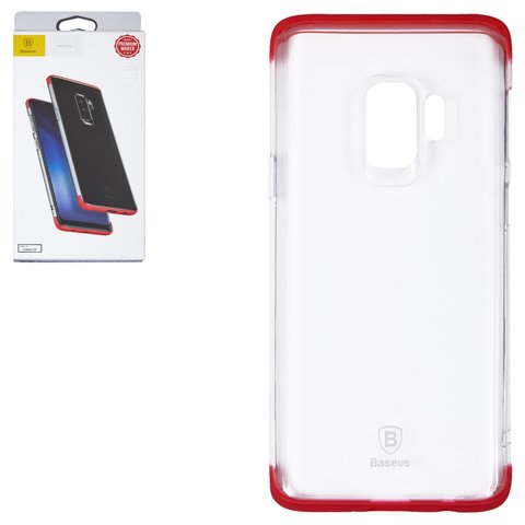 Чехол Baseus для Samsung G960 Galaxy S9, красный, прозрачный, силикон, #WISAS9 YJ09