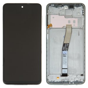 Дисплей для Xiaomi Redmi Note 9 Pro, Redmi Note 9S, серый, с рамкой, High Copy, M2003J6B2G, M2003J6A1G