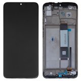 Дисплей для Xiaomi Poco M3, Redmi 9T, черный, с рамкой, Original (PRC)