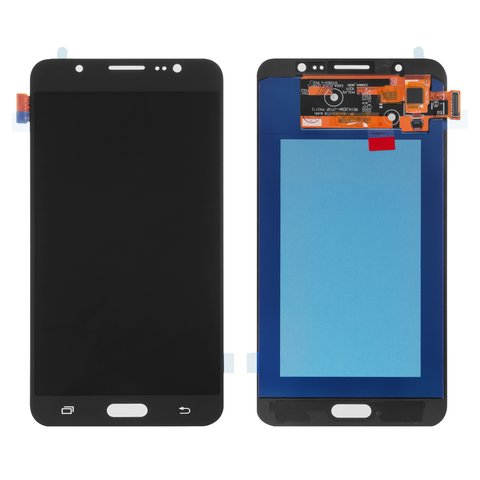 Дисплей для Samsung J710 Galaxy J7 2016 , чорний, без логотипа, без рамки, High Copy, OLED 