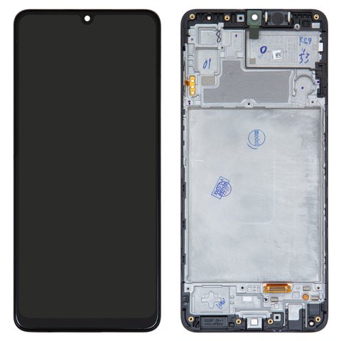 Дисплей для Samsung M225 Galaxy M22, черный, с рамкой, Original PRC , original glass