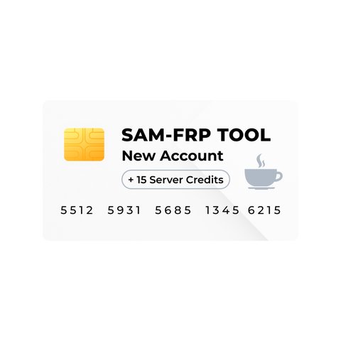 Sam FRP Tool новий акаунт зі 15 серверними кредитами