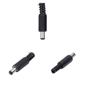 Роз'єм живлення DC5521, 5.5 x 2.1 mm, "тато", з довжиною 9 мм, для паяння