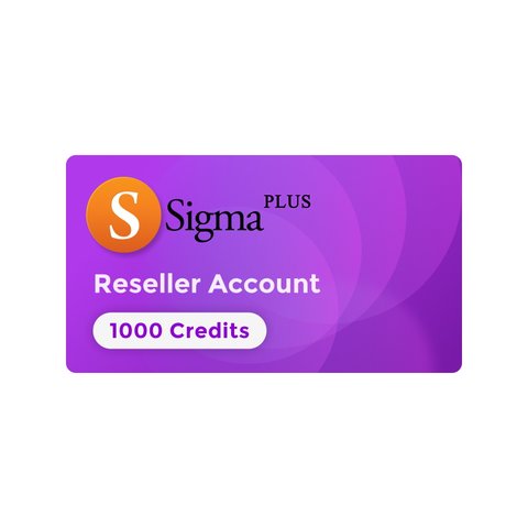 1000 кредитов Sigma Plus для аккаунта реселера