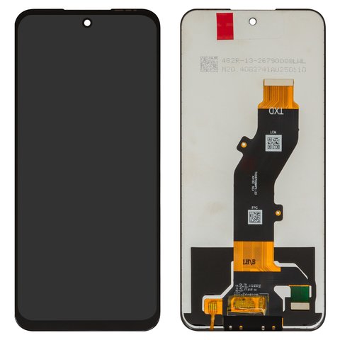 Дисплей для Infinix Hot 50 5G X6720 , Hot 50i X6531 , Smart 9 X6532 , Smart 9 HD X6532C , чорний, без рамки, Box 
