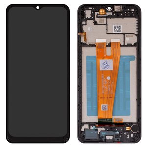 Дисплей для Samsung A045 Galaxy A04, черный, с рамкой, Box 