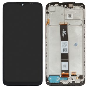 Дисплей для Xiaomi Redmi 9A, Redmi 9AT, Redmi 9C, черный, с рамкой, Box , M2006C3LG, M2006C3LI, M2006C3LC, M2006C3MG, M2006C3MT