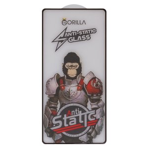 Защитное стекло Gorilla для Google Pixel 7, совместимо с чехлом, Full Glue, Anti Static, черный
