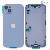 Корпус для iPhone 14 Plus, синій, з тримачем SIM-карти, з боковими кнопками, Original (PRC), EU Version, blue