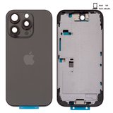 Корпус для iPhone 16 Pro, черный, с держателем SIM-карты, с боковыми кнопками, Original (PRC), EU Version, black titanium