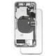 Housing compatible with iPhone X, (white, with flat cable, full set)