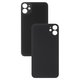 Housing Back Cover compatible with iPhone 11, (black, no need to remove the camera glass, big hole)