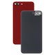 Housing Back Cover compatible with iPhone 8 Plus, (red, with camera lens, small hole)