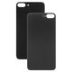 Housing Back Cover compatible with iPhone 8 Plus, (black, no need to remove the camera glass, big hole)