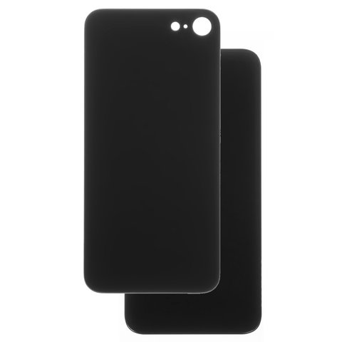Housing Back Cover compatible with iPhone SE 2020, black, no need to remove the camera glass, big hole 