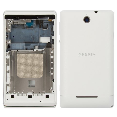 Housing compatible with Sony C1503 Xperia E, C1504 Xperia E, C1505 Xperia E, white 