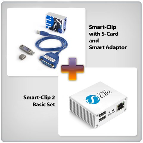 Smart Clip 2 Basic Set and Smart Clip with S Card + Smart Adaptor