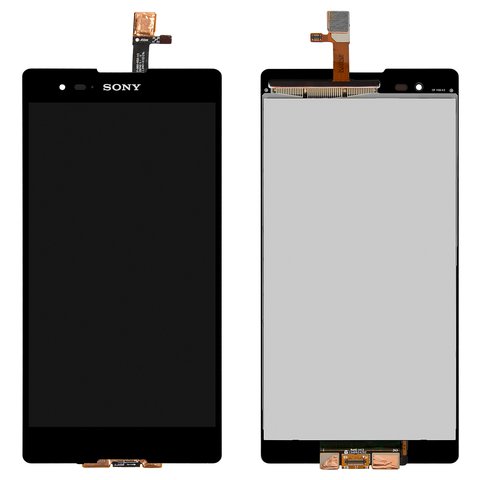LCD compatible with Sony D5303 Xperia T2 Ultra, D5306 Xperia T2 Ultra, D5322 Xperia T2 Ultra DS, black, Original PRC  