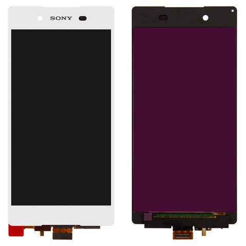 Pantalla LCD puede usarse con Sony E6533 Xperia Z3+ DS, E6553 Xperia Z3+, Xperia Z4, blanco, Original PRC 
