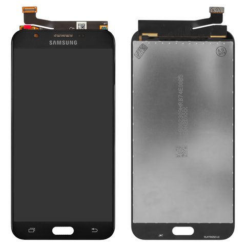 LCD compatible with Samsung J727V Galaxy J7 V, gray, without frame, Original PRC  