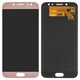 LCD compatible with Samsung J730 Galaxy J7 (2017), (pink, without frame, Original (PRC), original glass)