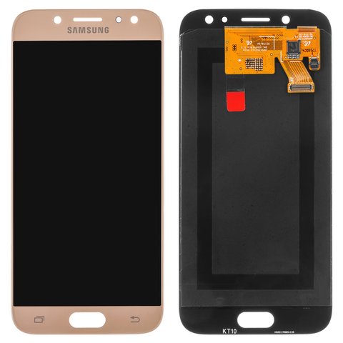 Pantalla LCD puede usarse con Samsung J530 Galaxy J5 2017 , dorado, sin marco, Original PRC , original glass