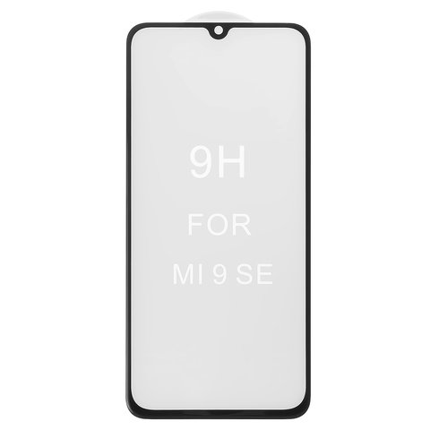 Tempered Glass Screen Protector All Spares compatible with Xiaomi Mi 9 SE, 5D Full Glue, black, M1903F2G 