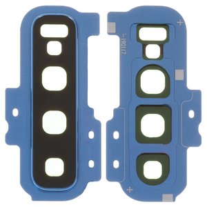 Camera Lens compatible with Samsung G975 Galaxy S10 Plus, dark blue, with frames, prism blue 