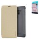 Case Nillkin Sparkle laser case compatible with Samsung A730 Galaxy A8+ (2018), (golden, flip, PU leather, plastic) #6902048152793
