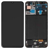 Дисплей для Samsung A505 Galaxy A50, черный, с рамкой, Original (PRC)