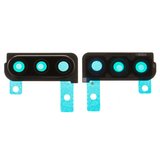 Camera Lens compatible with Samsung A307 Galaxy A30s, (black, with frames)