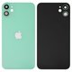 Housing Back Cover compatible with iPhone 11, (green, with camera lens, small hole)