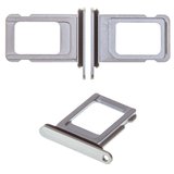 Sujetador de tarjeta SIM puede usarse con iPhone 11 Pro Max, plateado, single SIM, matte silver