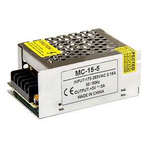 Fuente de alimentación para tiras de luces LED de PSMC5VDC 3A 15W 5 V 3 A 15 W 