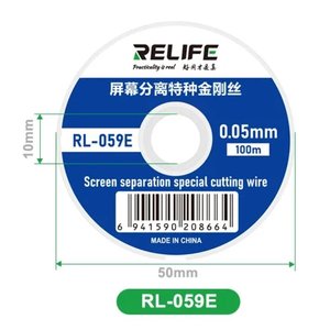 Glass Separator Wire RELIFE RL 059E, 0.05 mm, 100 m 