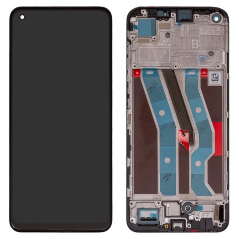 LCD compatible with Realme 11 4G, black, with frame, Original PRC , RMX3636 