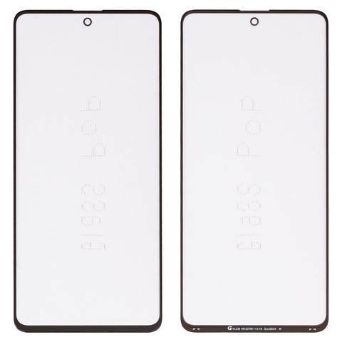 Housing Glass G+OCA PRO compatible with Samsung A515F DS Galaxy A51, with OCA film, black 