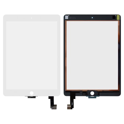 Touchscreen compatible with Apple iPad Air 2, white 