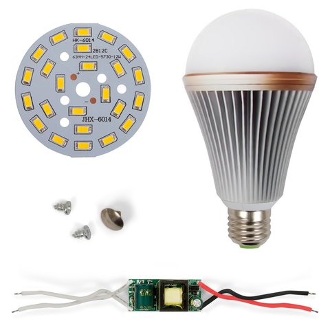 LED Light Bulb DIY Kit SQ Q24 12 W warm white, E27 