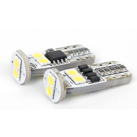 Габаритная LED лампа W5W UP 2G N6 T10 3030SMD Canbus белый, 12 14 В 