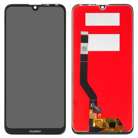 LCD compatible with Huawei Y7 2019 , black, without frame, Original PRC , DUB LX1 