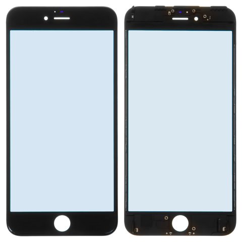 Housing Glass compatible with iPhone 6S Plus, with frames, black 