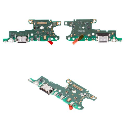Flat Cable compatible with Huawei Honor 90 Lite, charge connector, with components, Original PRC , charging board 