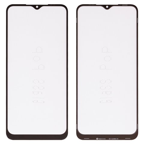 Housing Glass G+OCA PRO compatible with Samsung A226 Galaxy A22 5G, with OCA film, black 