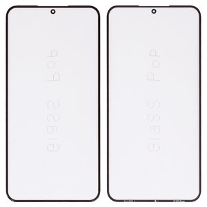 Housing Glass G+OCA PRO compatible with Samsung S906B Galaxy S22 Plus 5G, with OCA film, black 